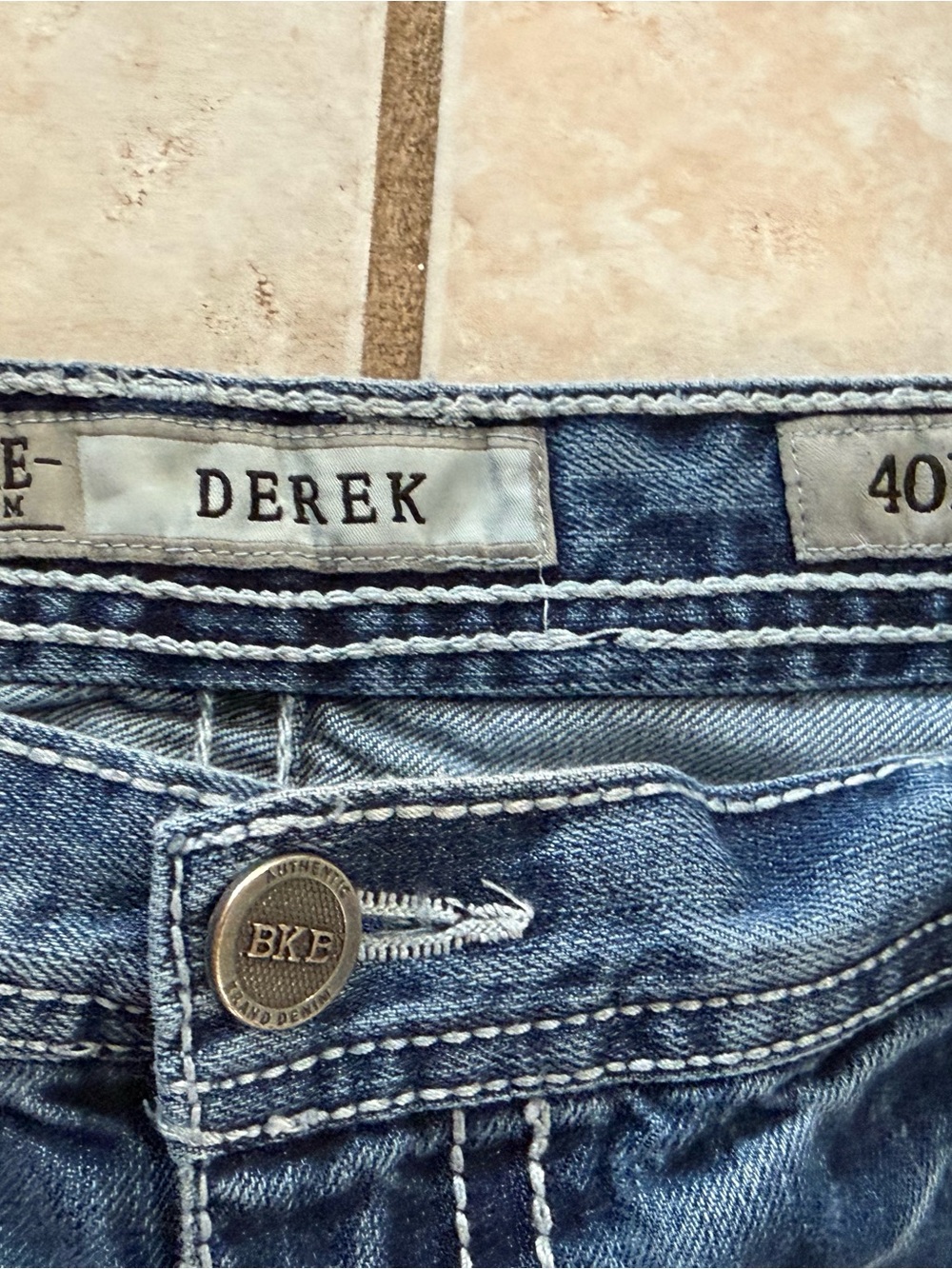 BKE Derek buckle Jeans low rise 40x33